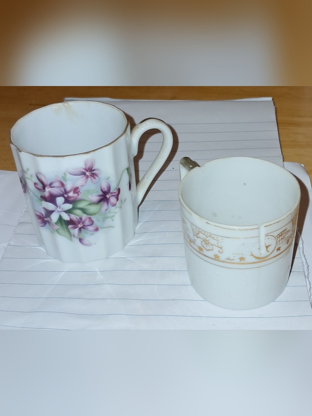 Porcelain Miniature Tea Cups (2)